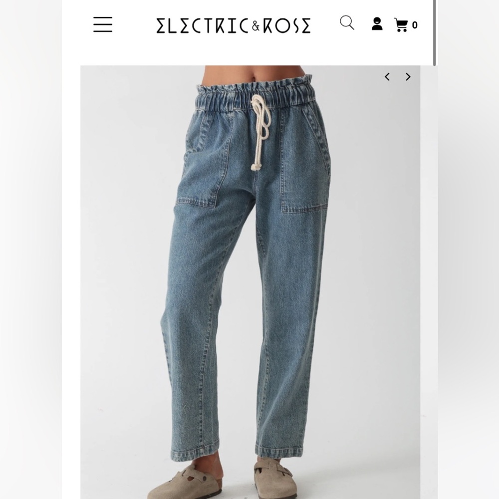 Electric & Rose Easy Pant Blue Denim